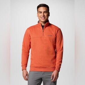 Men's Columbia Hart Mountain II Half Zip‎ Fleece Pullover Sweatshirt Large Warm